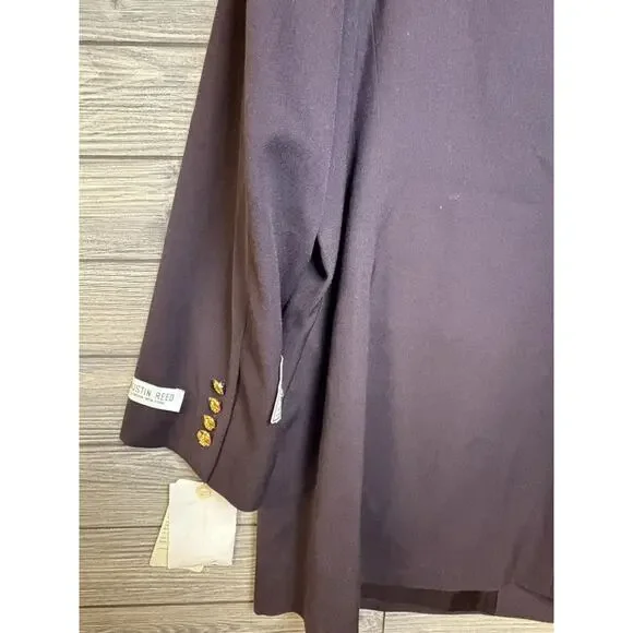 NWT AUSTIN REED Womens 18W 100% Worsted Wool Chocolate Brown Blazer Vintage - Picture 11 of 14